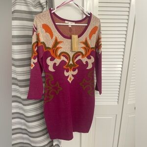 Fitted sweater dress